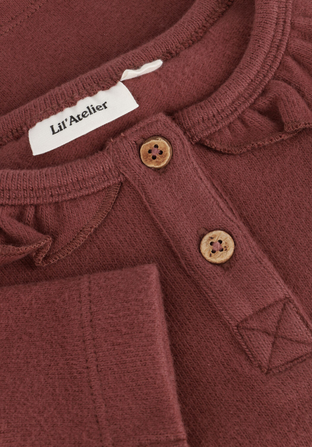 Paarse LIL' ATELIER Top NMFTHORO HOU LS SLIM TOP LIL - large