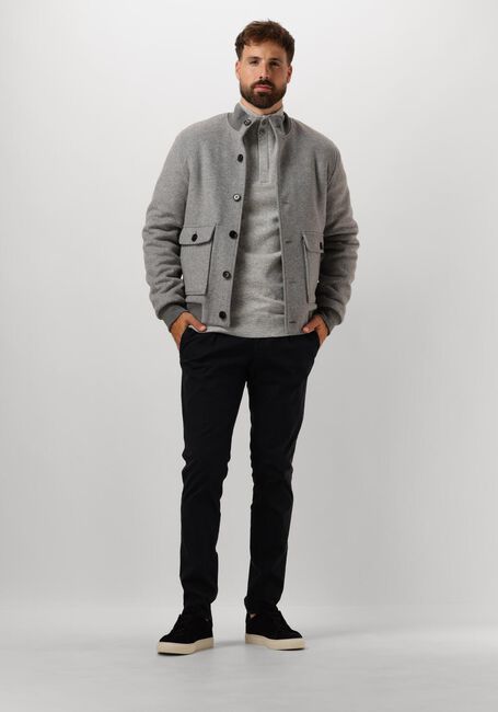 Grijze PROFUOMO Jack OUTERW BMBR KNIT JACK - large
