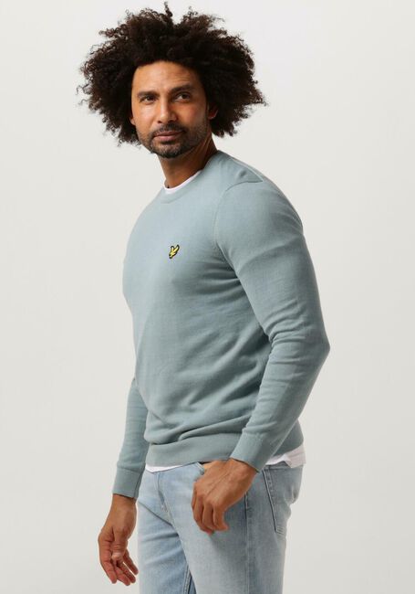 LYLE & SCOTT T-shirt COTTON CREW NECK JUMPER en bleu - large