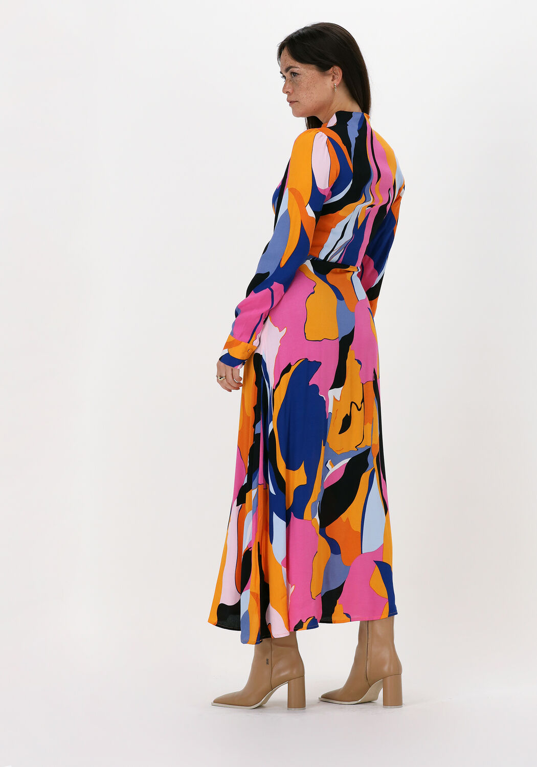 Multi Y.A.S. Maxi jurk YASHANAOI LS LONG DRESS Omoda
