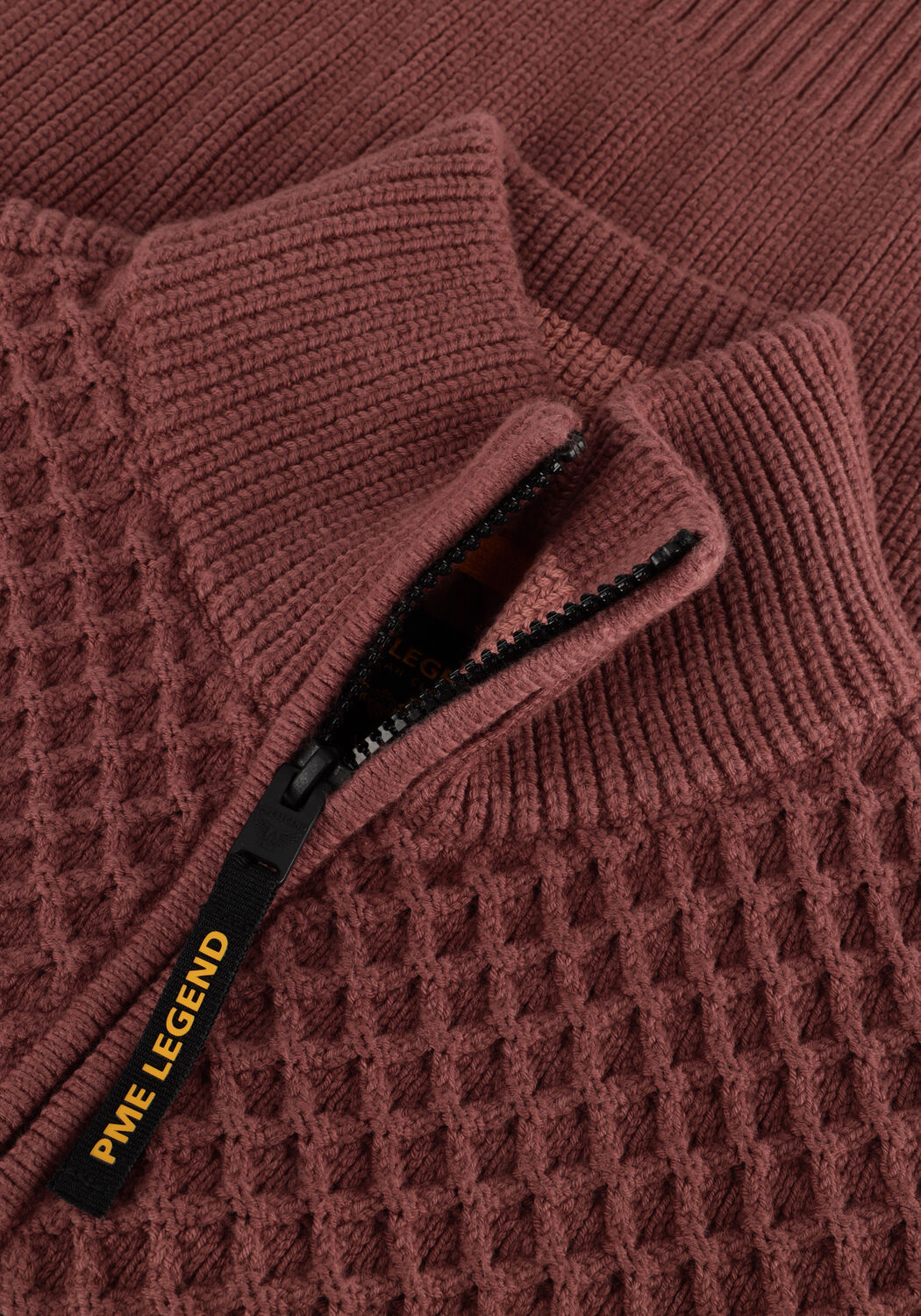 PME LEGEND Pull COTTON MIX Bordeaux - large