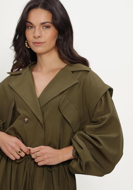 Olijf REFINED DEPARTMENT Jassen LADIES WOVEN BOMBER TRENCHCOAT LAYA - large