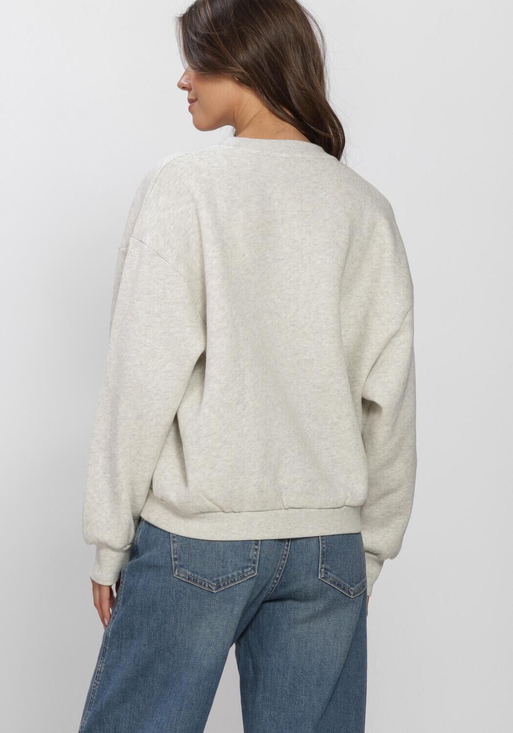 Lichtgrijze BY-BAR Sweater LILI SPEED SWEATER - large