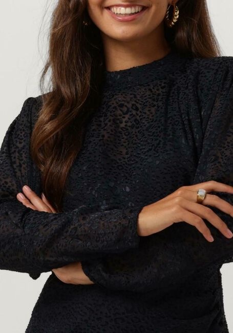 SCOTCH & SODA Mini robe MOCK NECK MINI DRESS WITH OPEN BACK DETAIL en bleu - large