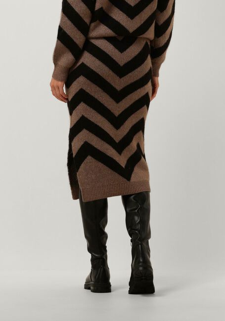 Y.A.S. Jupe midi YASKAVALLI HW MIDI KNIT SKIRT S. en marron - large