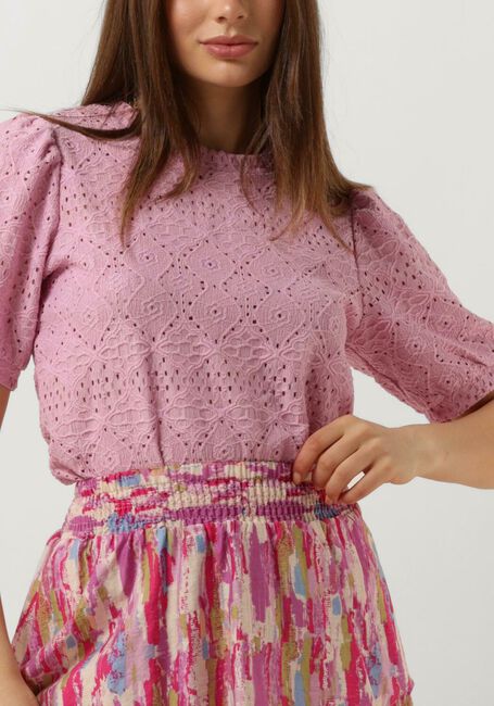 OBJECT Haut OBJFEODORA S/S TOP NOOS en rose - large