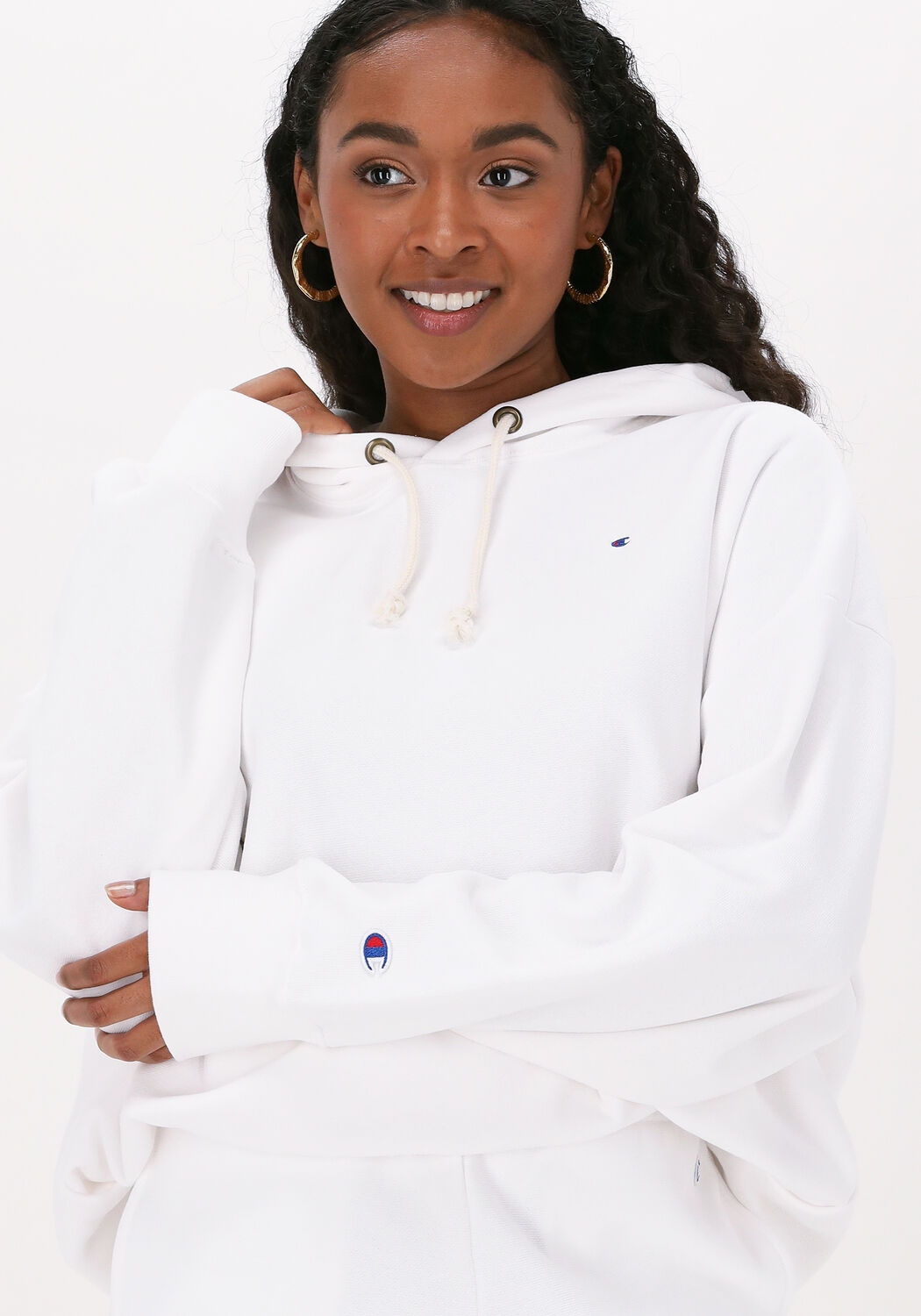 Hoodie discount champion blanc