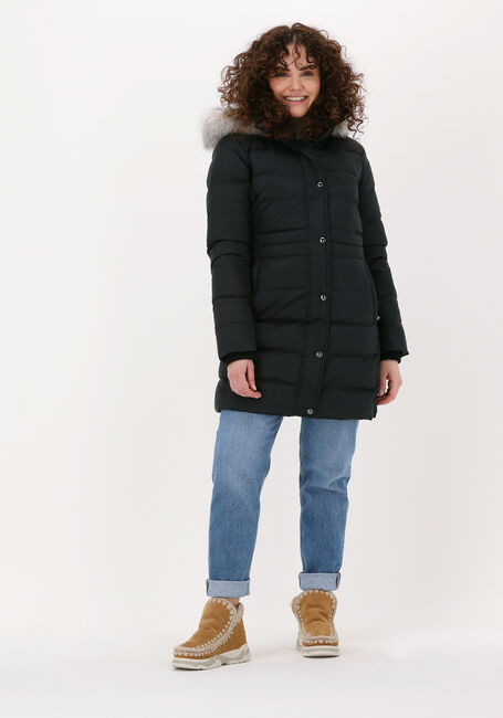 TOMMY HILFIGER Veste matelassé TH ESS TYRA DOWN COAT WITH FUR en noir - large