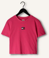 TOMMY JEANS T-shirt TJW TOMMY CENTER BADGE TEE en rose TOMMY JEANS T-shirt TJW TOMMY CENTER BADGE TEE en rose - medium