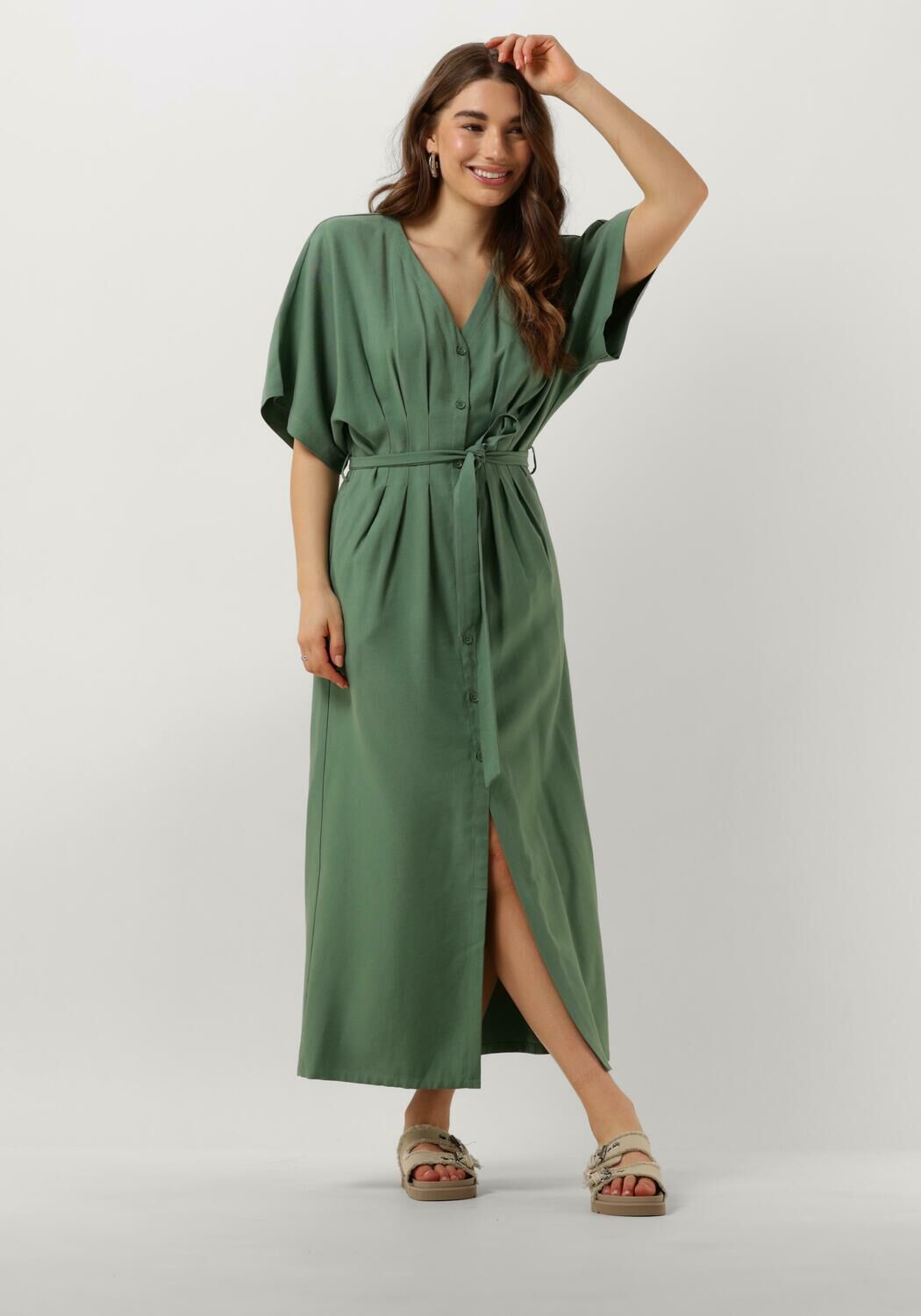 Another label jurk groen sale
