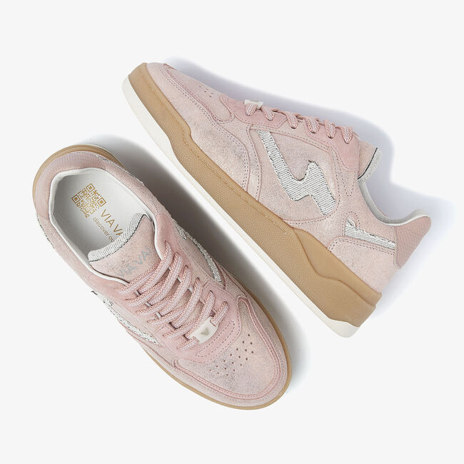 VIA VAI Baskets basses SAM LEVI en rose - large