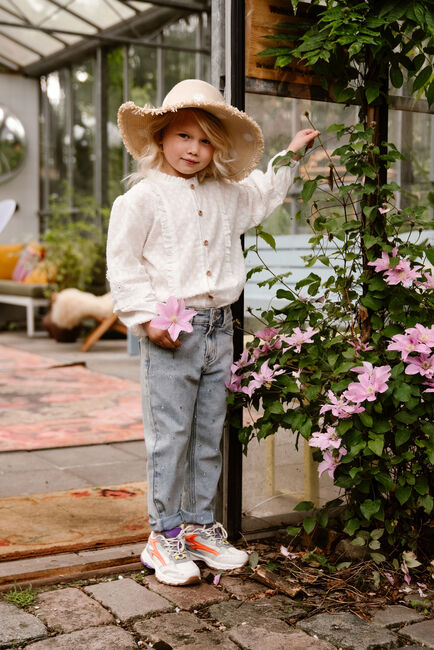 DAILY7 Straight leg jeans 2500 MOM FIT ALL OVER PRINT en gris - large