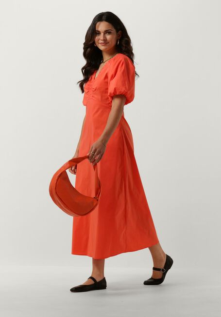 NEO NOIR Robe maxi ILLANA POPLIN DRESS en orange - large