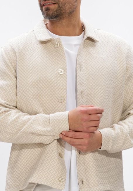 PURE PATH TWO COLORED WEAVE OVERSHIRTS Surchemises en beige - large