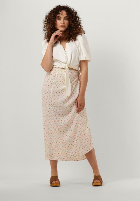 ENVII Jupe midi ENMALLORCA SKIRT AOP 7014 Crème - large