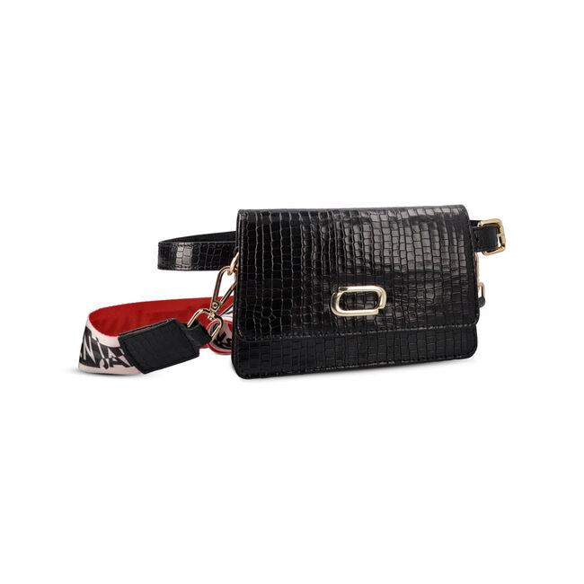 JAN JANSEN CLIMBING BELT BAG Sac banane en noir - large
