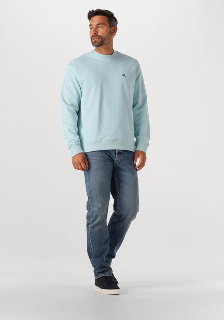 CALVIN KLEIN Chandail LS EU 350TERRY MONOGRAM CN SWEAT Bleu clair - large