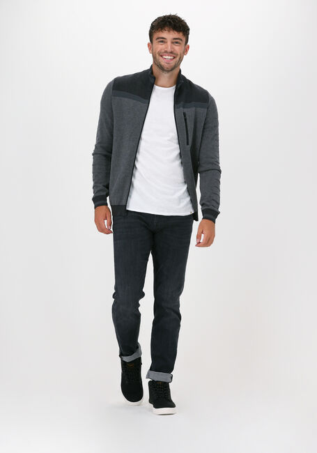 Grijze VANGUARD Vest ZIP JACKET COTTON BONDED MELAN - large