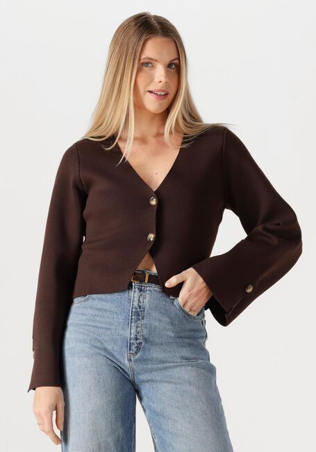 NEO NOIR Gilet FULVIA KNIT BLOUSE en marron - large