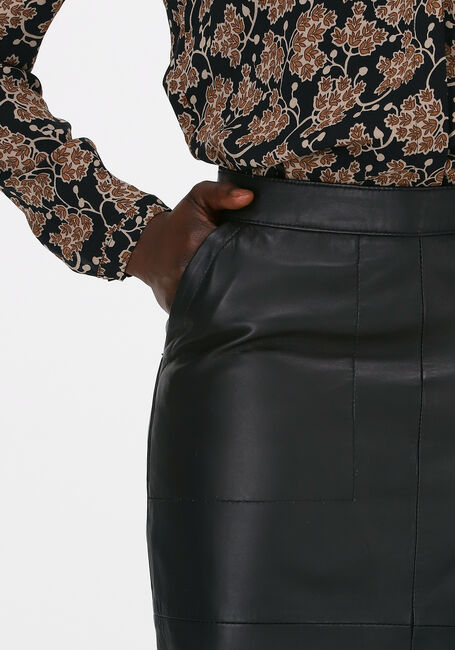 BY-BAR Jupe midi BASIC LEATHER SKIRT en noir - large