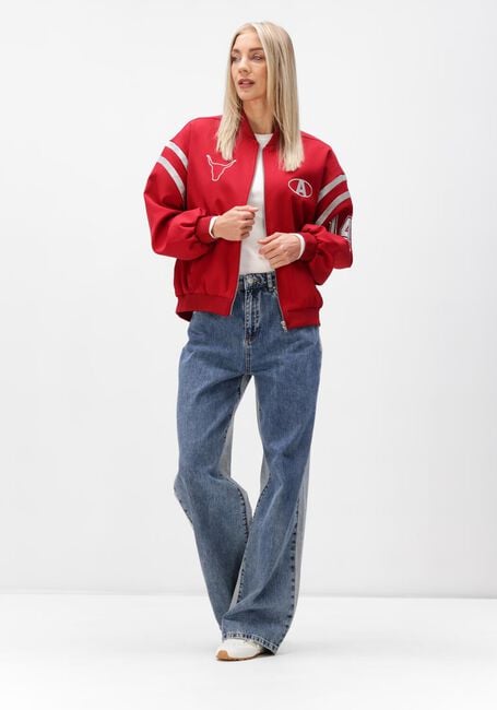 ALIX THE LABEL Jack LADIES WOVEN TAPE JACKET Bordeaux - large