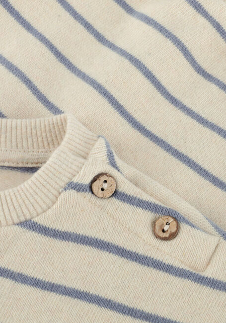 Beige PLAY UP Trui STRIPED JERSEY SWEATER - large