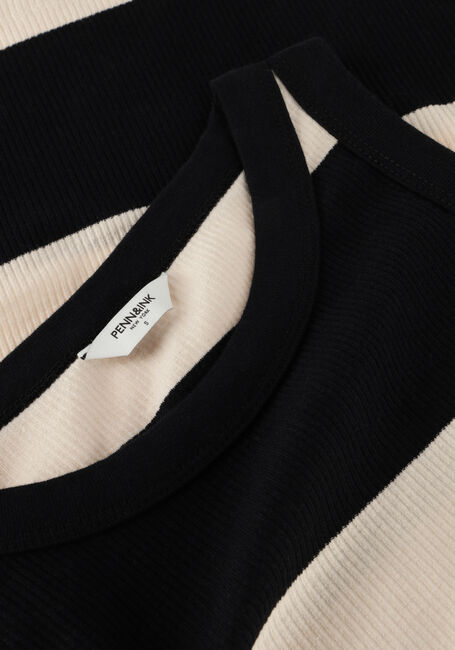 Beige PENN & INK Top SINGLET BIG STRIPE Beige PENN & INK Top SINGLET BIG STRIPE - large