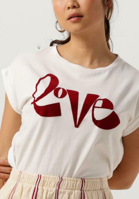 Gebroken wit BY-BAR T-shirt THELMA LOVE TOP - large