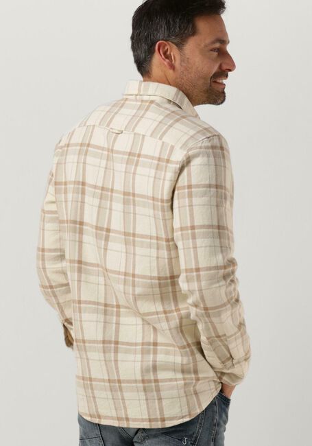 BUTCHER OF BLUE Surchemise RICHARD TWILL CHECK SHIRT en beige - large