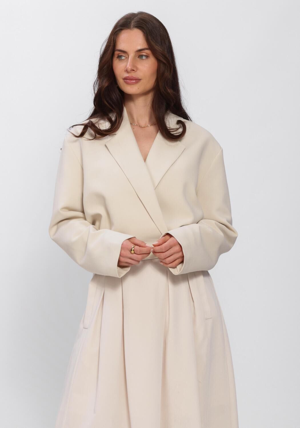 Ecru CO'COUTURE Blazer ACILECC CROP BLAZER - large