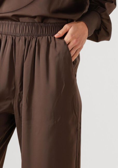 Bruine Y.A.S. Wijde broek YASPELANA HW PANT - large
