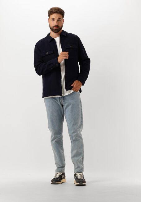 Blauwe ANERKJENDT Overshirt AKHANKY HEAVY TWILL OVERSHIRT - large