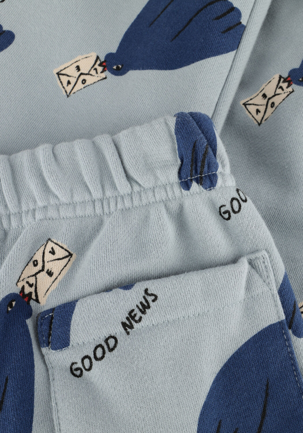 Blauwe Jelly Mallow Joggingbroek BIRD LOUNGE PANTS - large