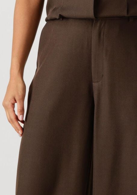 Bruine NEO NOIR Wijde broek EMMETT STRUCTURE PANTS - large