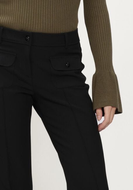 Zwarte CAMBIO Broeken/jumpsuits FARAH POCKET LONG WOOL SUBSTITURE DOUBLE - large