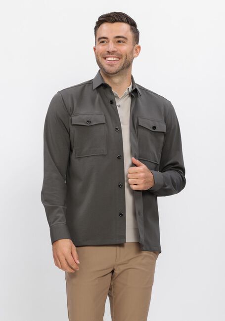 GENTI Surchemise MIDTOWN RELAXED FIT en taupe - large