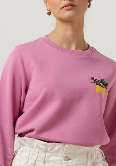 SCOTCH & SODA Chandail COTTON IN- CONVERSION REGULAR FIT CREWNECK SWEATER en rose - large
