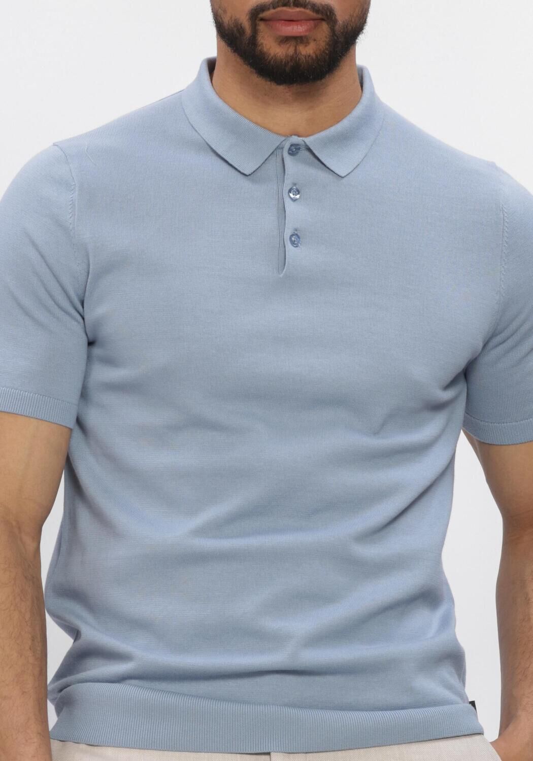 SAINT STEVE Polo CHRIS en bleu - large