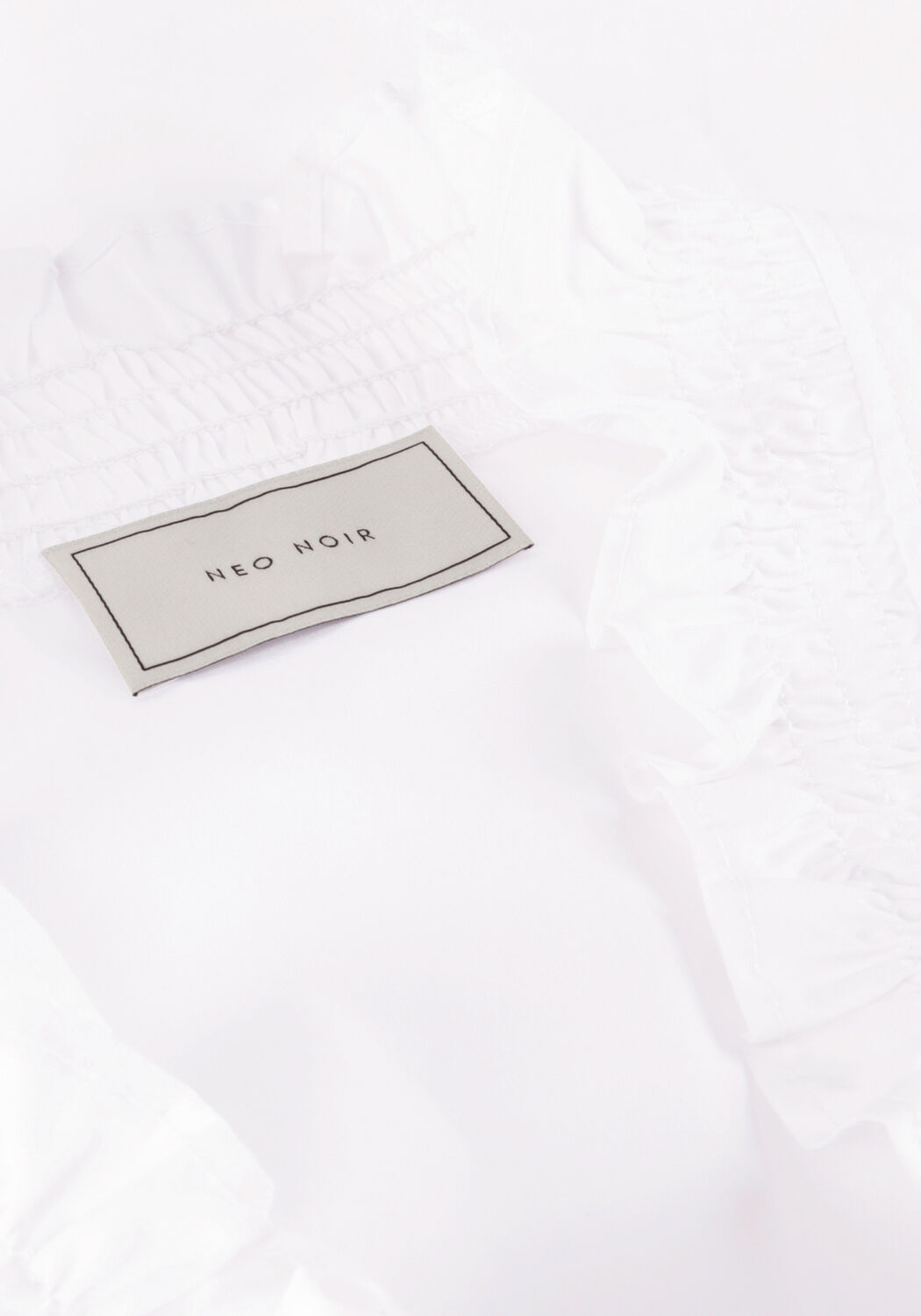 Witte NEO NOIR  BRIELLE SOLID SHIRT - large