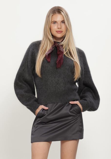 SELECTED WOMEN Pull SLWMIRA LS KNIT SHORT O-NECK Anthracite - large