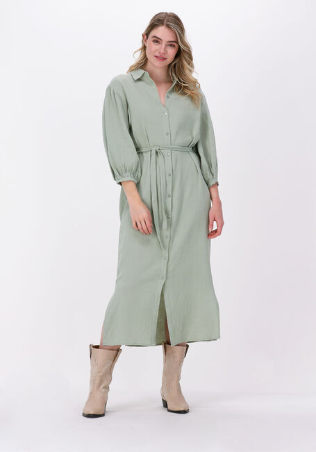 SIMPLE Robe maxi EVIN en vert - large