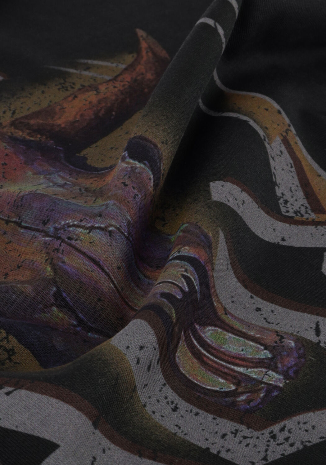 ALIX THE LABEL T-shirt LADIES KNITTED BULL T-SHIRT en noir - large