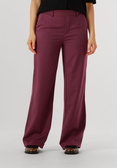 OBJECT Pantalon large OBJLISA WIDE PANT Bordeaux - large