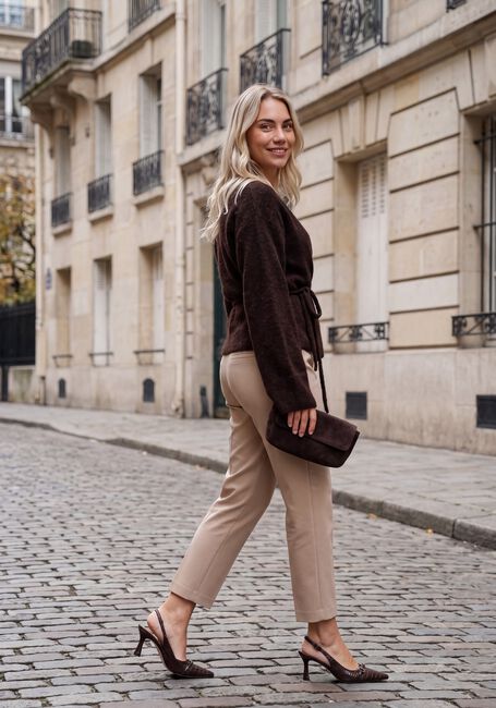 CAMBIO Pantalon KRYSTAL FLAP en camel - large