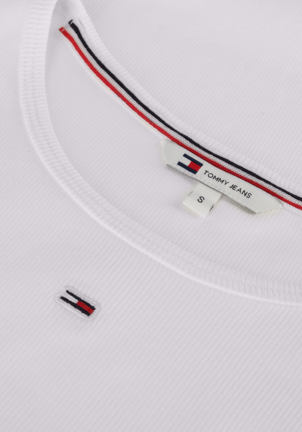 Witte TOMMY JEANS Top TJW ESSENTIAL RIB TANK - large