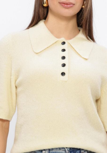 GESTUZ Pull GZALPHA SS POLO PULLOVER en beige - large