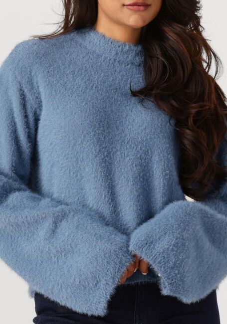 ANOTHER LABEL Pull AMAYA KNITTED PULL L/S Bleu clair - large