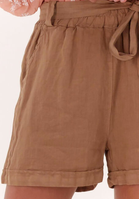 Camel BY-BAR Broeken/jumpsuits JUNE LINEN SHORT - large