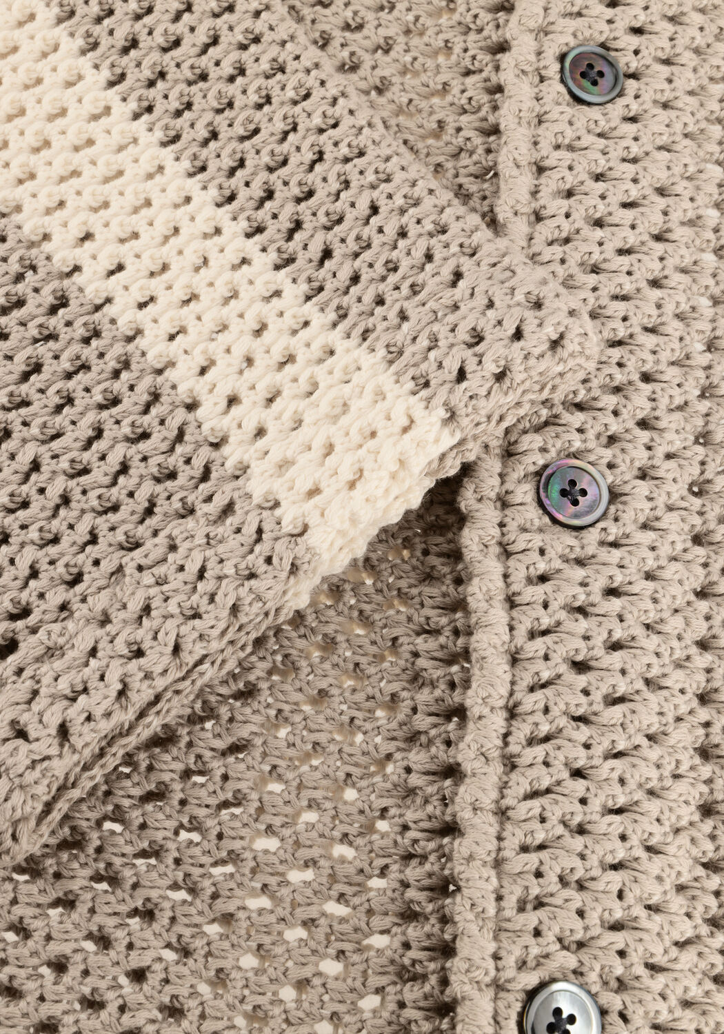 PROFUOMO Polo POLO SS BUTTON TH en beige - large