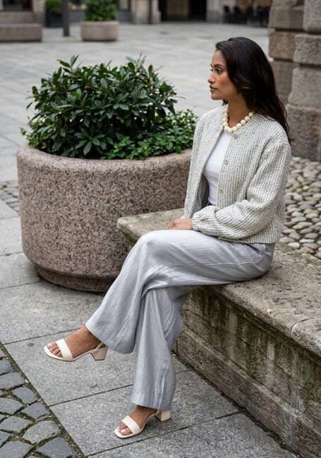 FREEBIRD Blazer WV-BOUCLE-PEARL-26-1 en multicolore - large